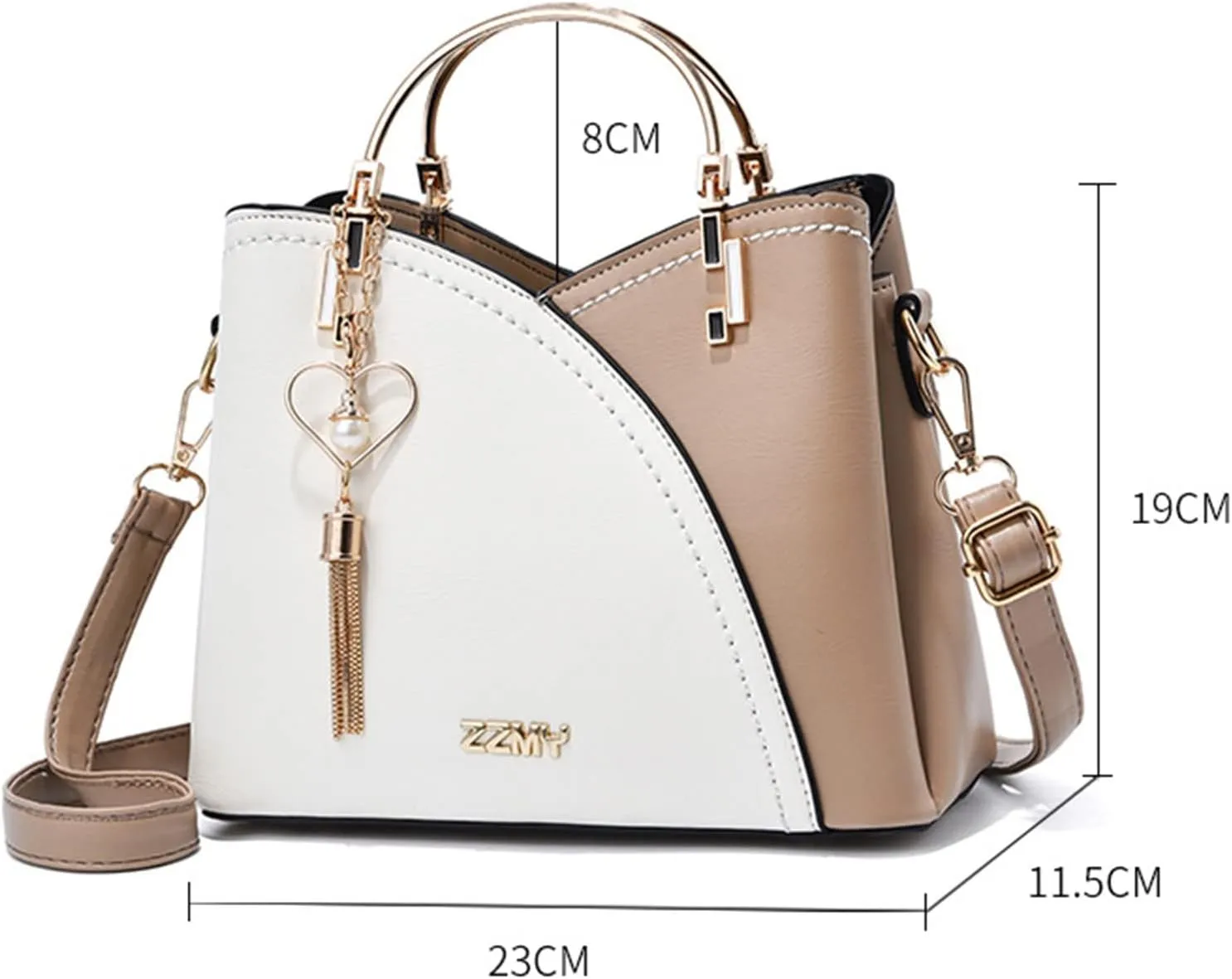 Spring And Summer Trendy Bags Ladies Handbags Shoulder Messenger Bags Large Capacity Handbag Fashion (Black, One Size)