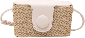 Straw Hobo Bag for Women Woven Shoulder Crossbody Bag Handbag Box Purse Small Totes for Beach