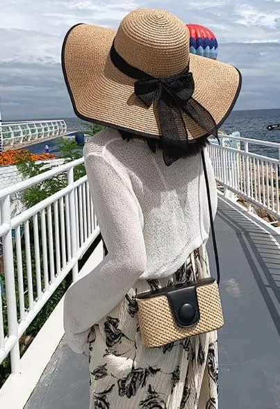Straw Hobo Bag for Women Woven Shoulder Crossbody Bag Handbag Box Purse Small Totes for Beach