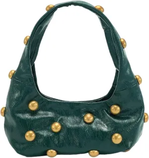Studded Purse Y2k Shoulder Bag 90s Punk Designer Handbags 2000s Vegan Leather Shoulder Purse Streetwear