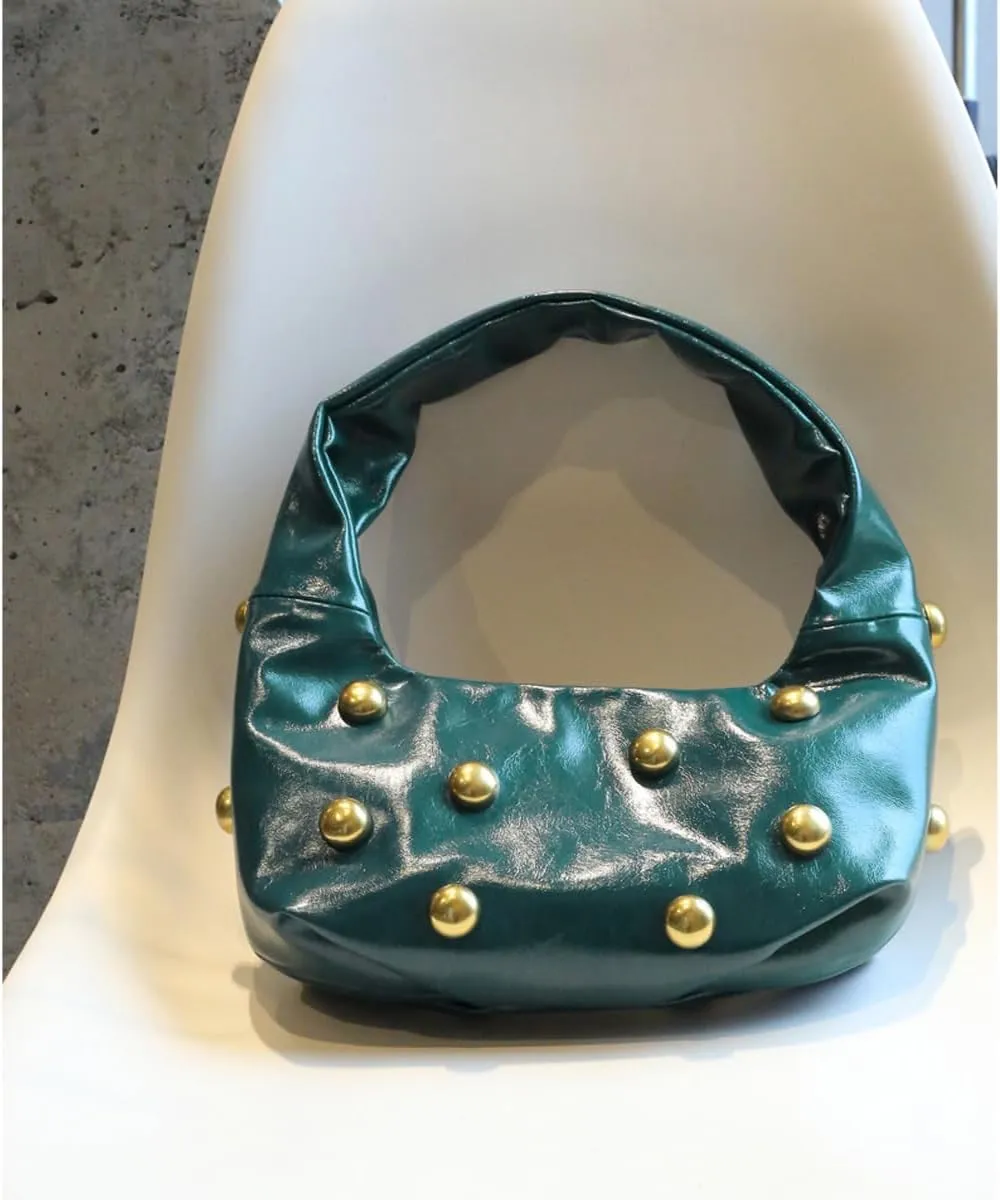 Studded Purse Y2k Shoulder Bag 90s Punk Designer Handbags 2000s Vegan Leather Shoulder Purse Streetwear