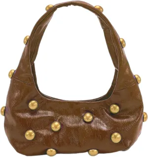 Studded Purse Y2k Shoulder Bag 90s Punk Designer Handbags 2000s Vegan Leather Shoulder Purse Streetwear