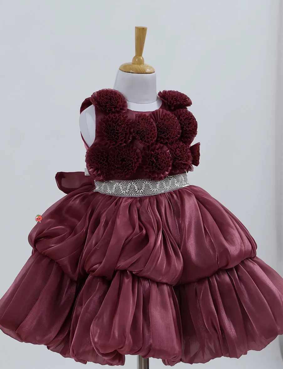 Stylish Party Wear with Flower Detailing