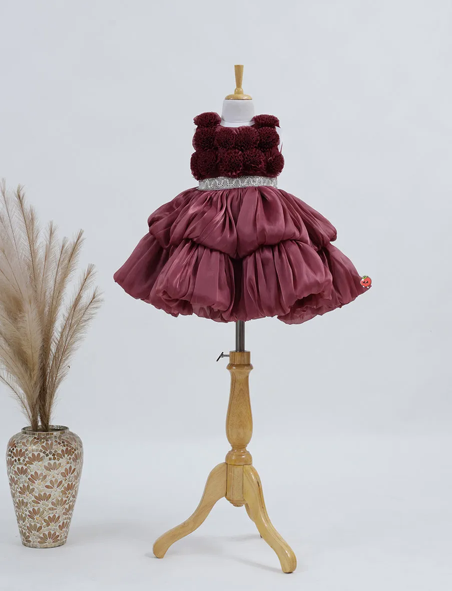 Stylish Party Wear with Flower Detailing