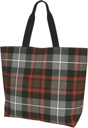 Tartan Tote Bag For Women Weekender Travel Bag Reusable Grocery Bags Large Totes Handbags