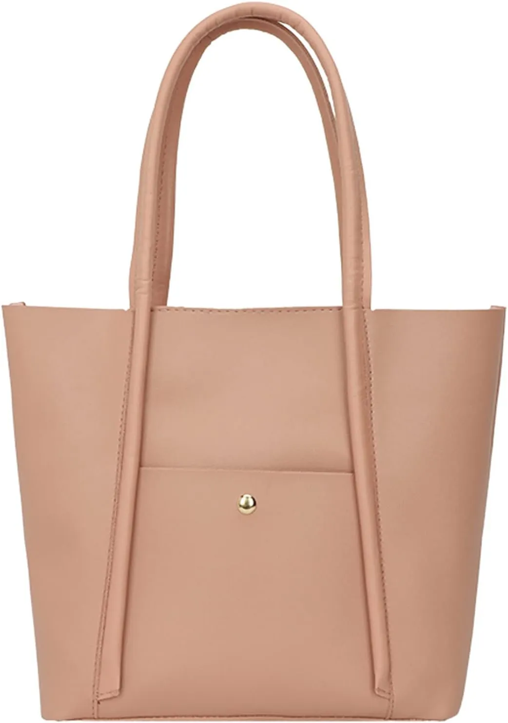 Tote Bag For Women Elegant Leather Solid Color Shoulder Bag Zipper Plus Large Bag Hand Bag For Travel Essential