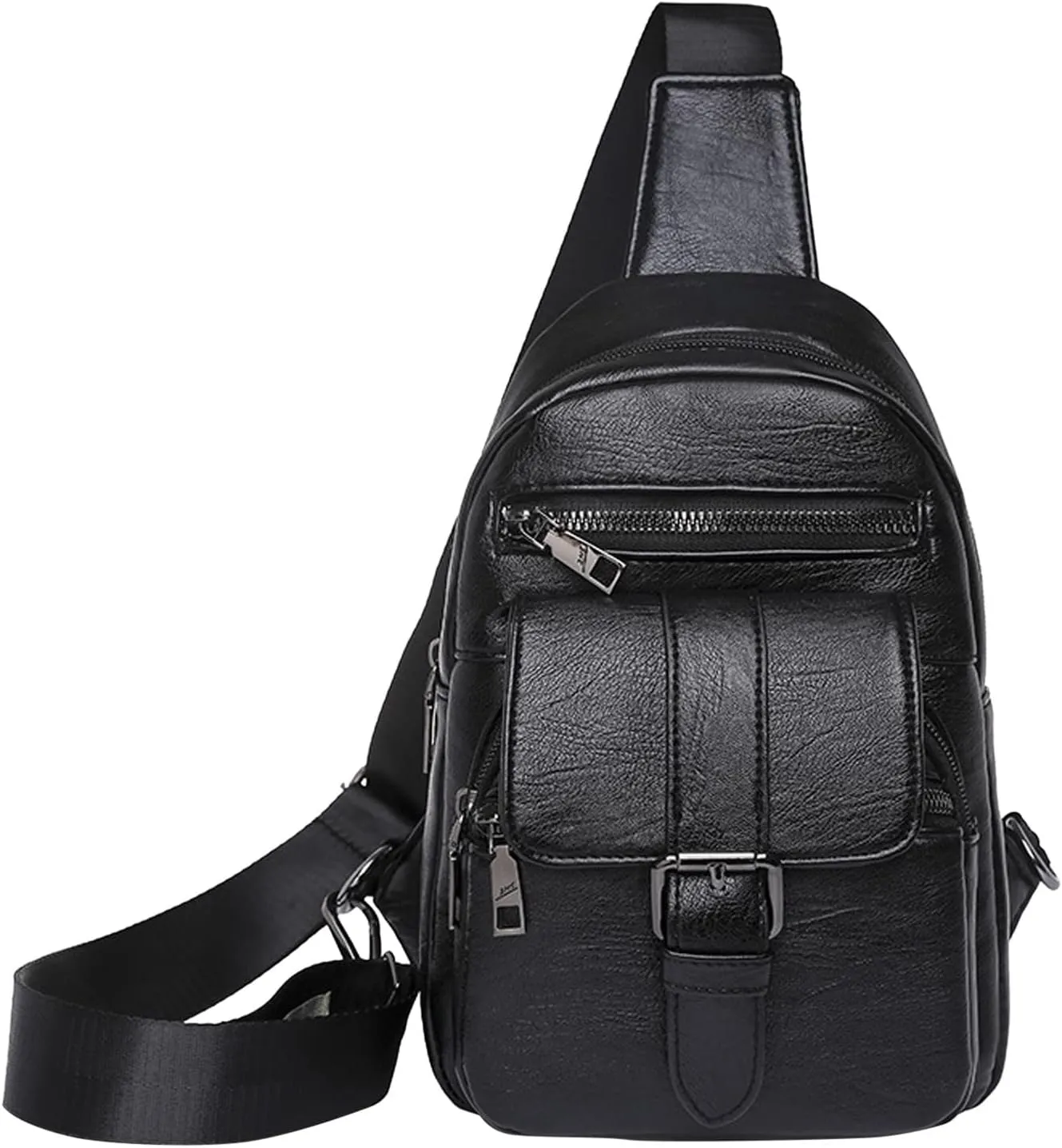 Tote Bag For Women Men Chest Bag Sling Bag Small Crossbody Pu Leather Satchel Day pack Fashion Shoulder Strap Bags J