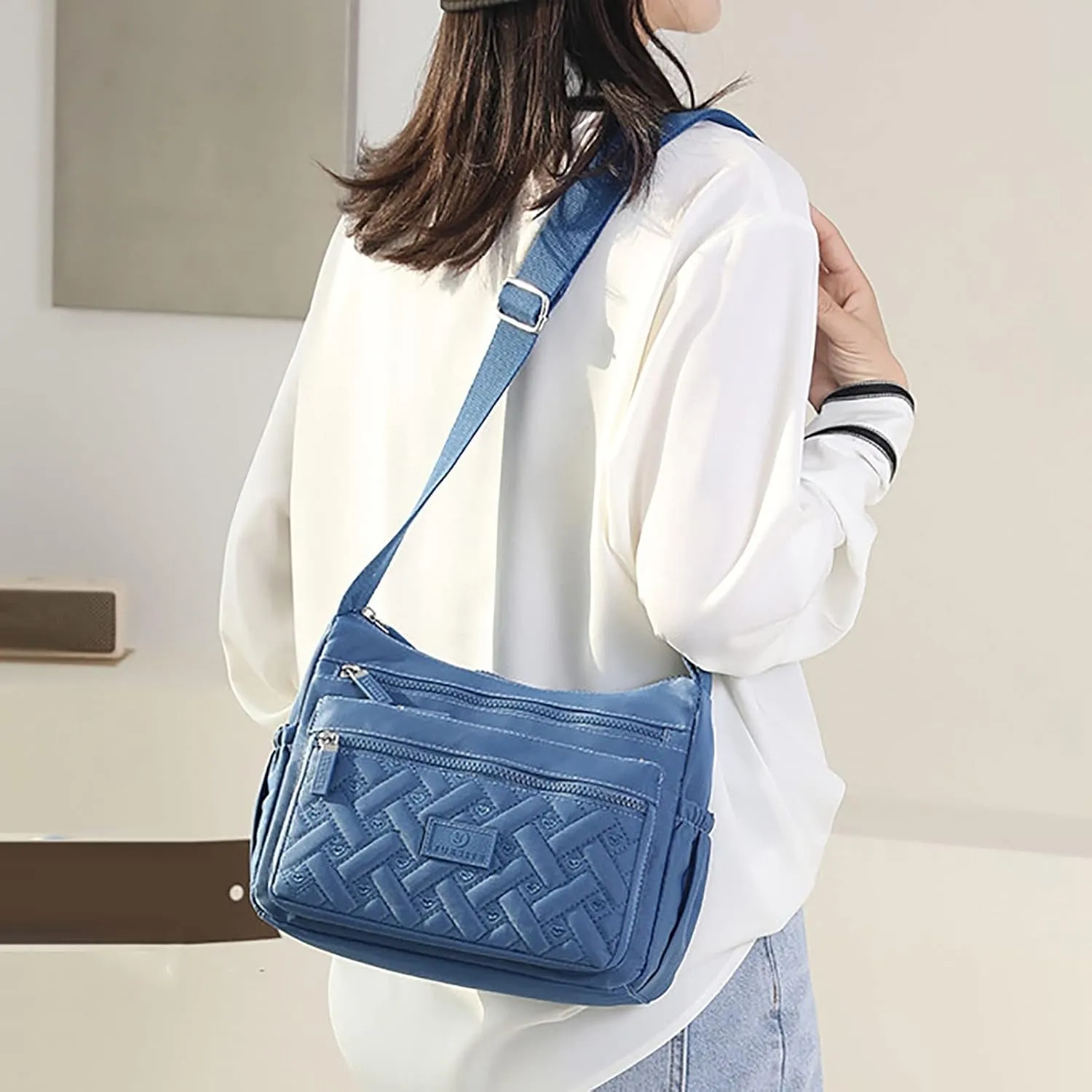 Tote Bag For Women Pocket Casual Crossbody Bag Shoulder Messenger Bag Handbag For Daily Use Shopping Travel Essential Z