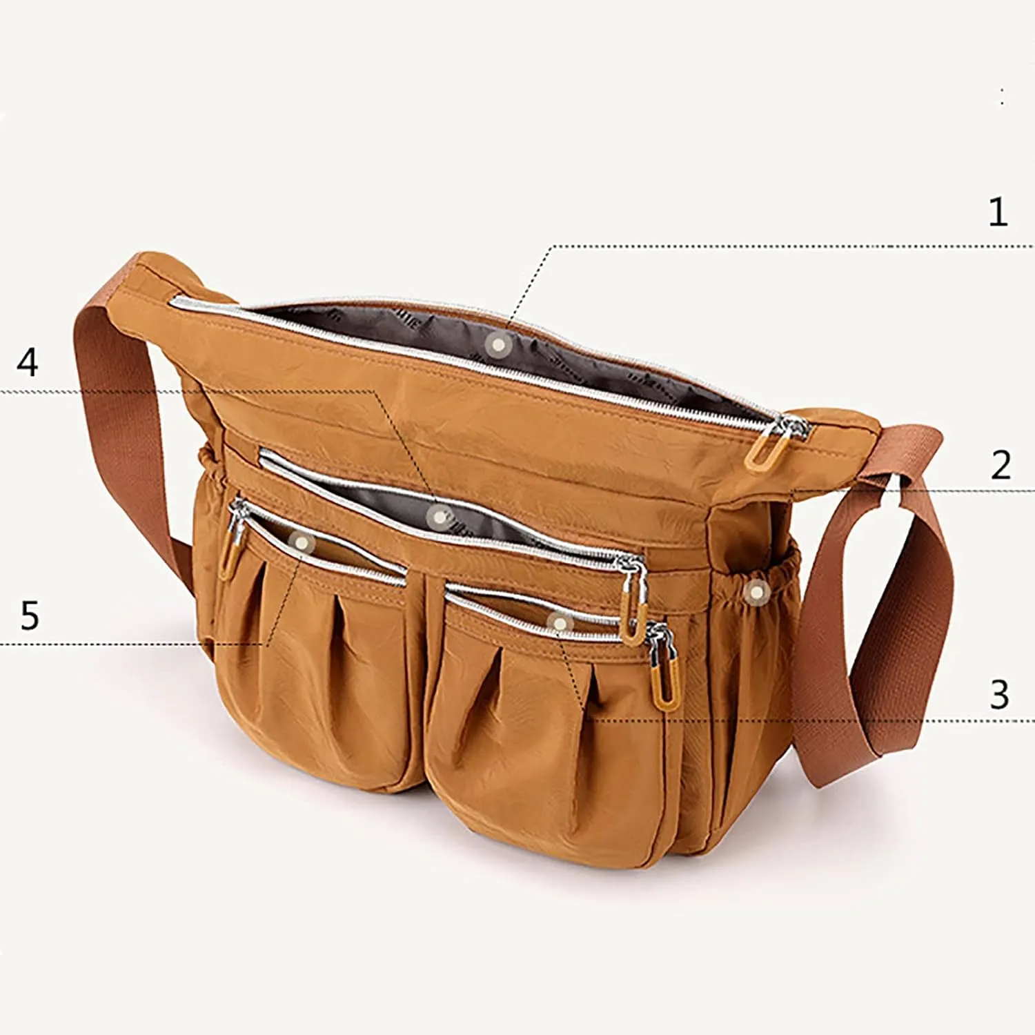 Tote Bag For Women Shoulder Handbag For Ladies Roomy Multiple Pockets Bag Women Crossbody Purse Fashion Tote Bags E
