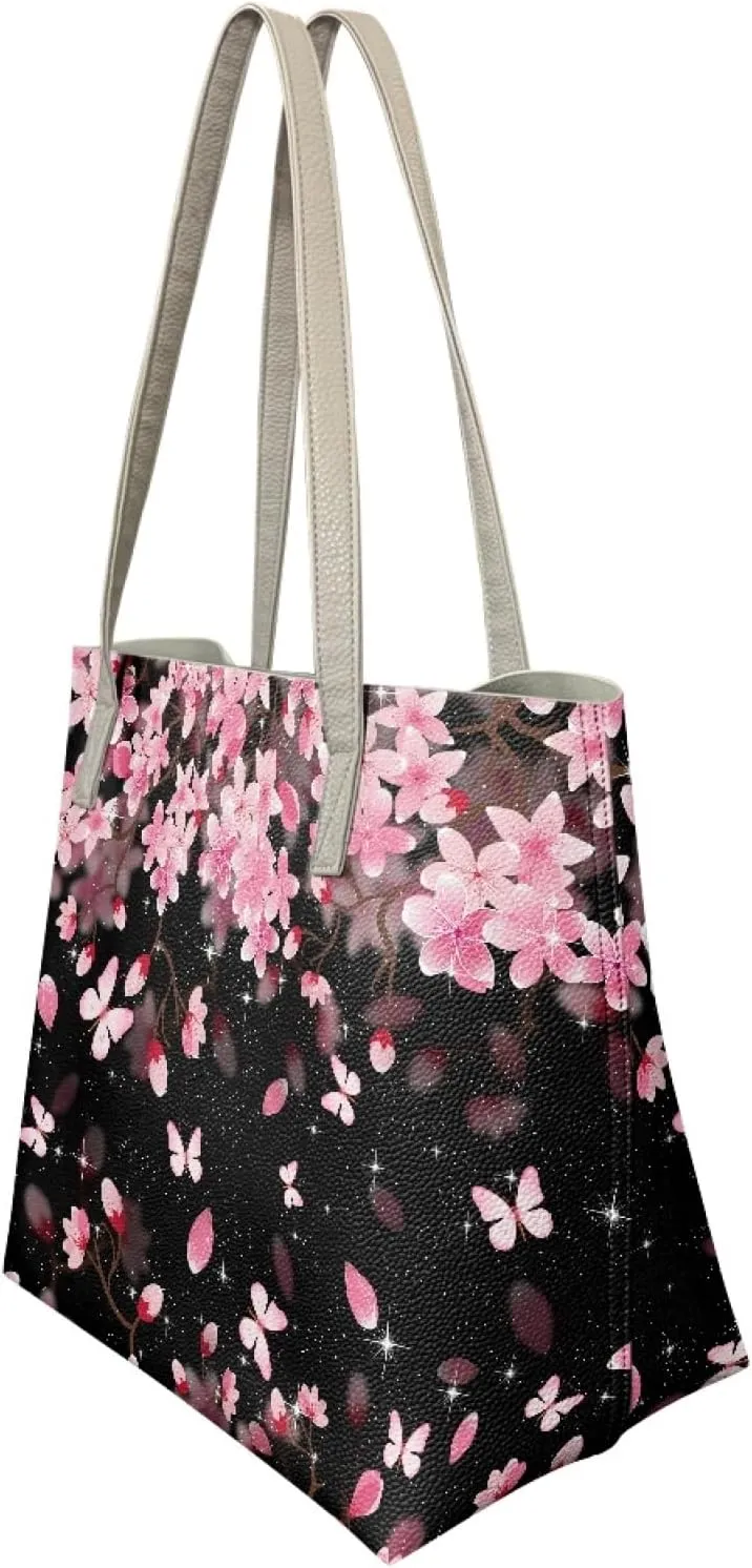 Tote Bags for Women Butterfly Shoulder Hobo Fashion Shopping Tote Bag Women's purse handbags Large Travel Totes