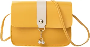 Totes For Storage Mini Small Square Bags Pearl Shoulder Bag Soft Leather Buckle Lightweight Versatile Messenger Bag