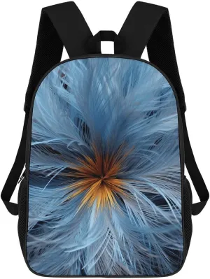 Travel Backpack Sturdy Laptop Backpacks Carry On Backpack Big Blue Flower Casual Daypack Business Work Bag Water Resistant Computer Bag Weekender Bags for Men Women Gift Bags