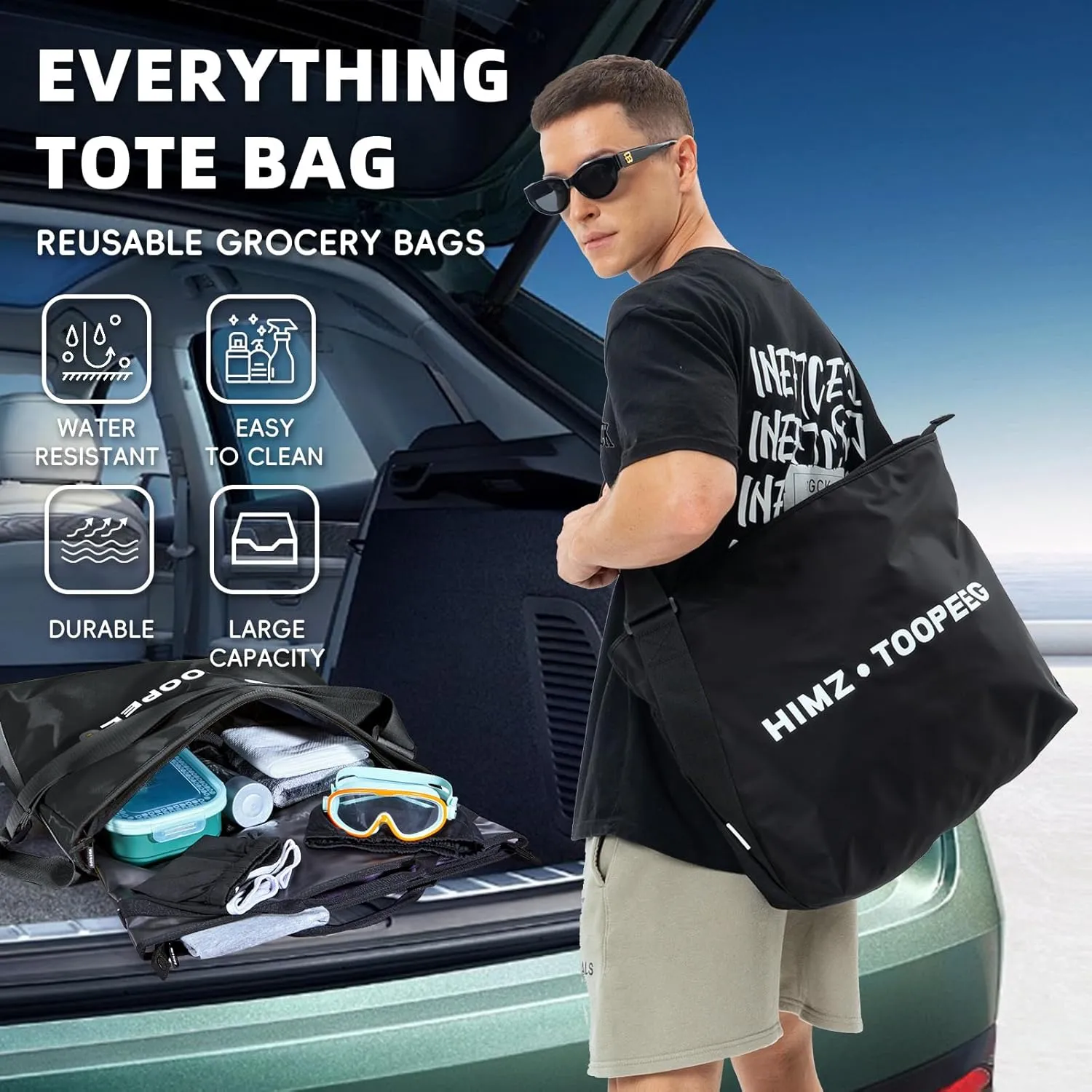 Travel Totes Bag Large Gym Tote Crossbody Hobo with Detachable Laptop Bag for Work Sport Beach