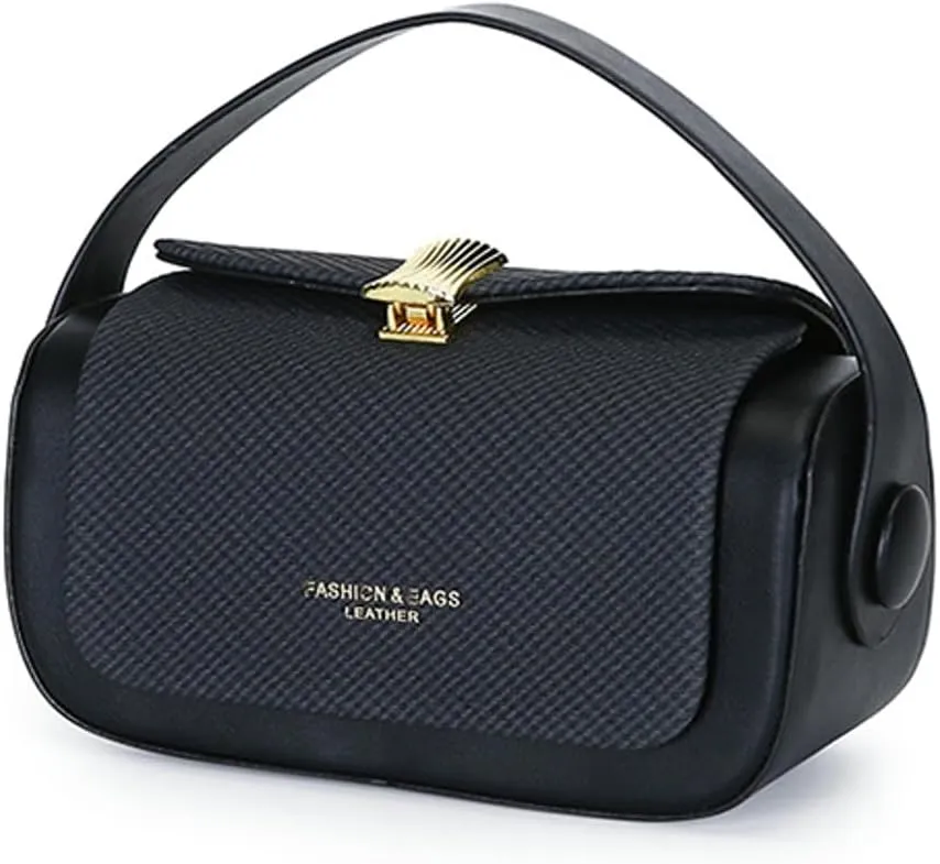 Trendy Vegan Leather Crossbody Purses for Women Small Chic Shoulder Tote Bag Satchels Buckle Top Handle Handbags 2025