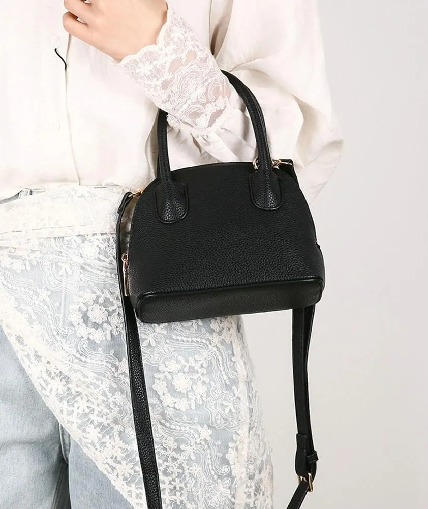 Trendy Vegan Leather Shoulder Bag for Women Small Y2k Crossbody Tote Purse Shell Handbags Top Handle Satchels