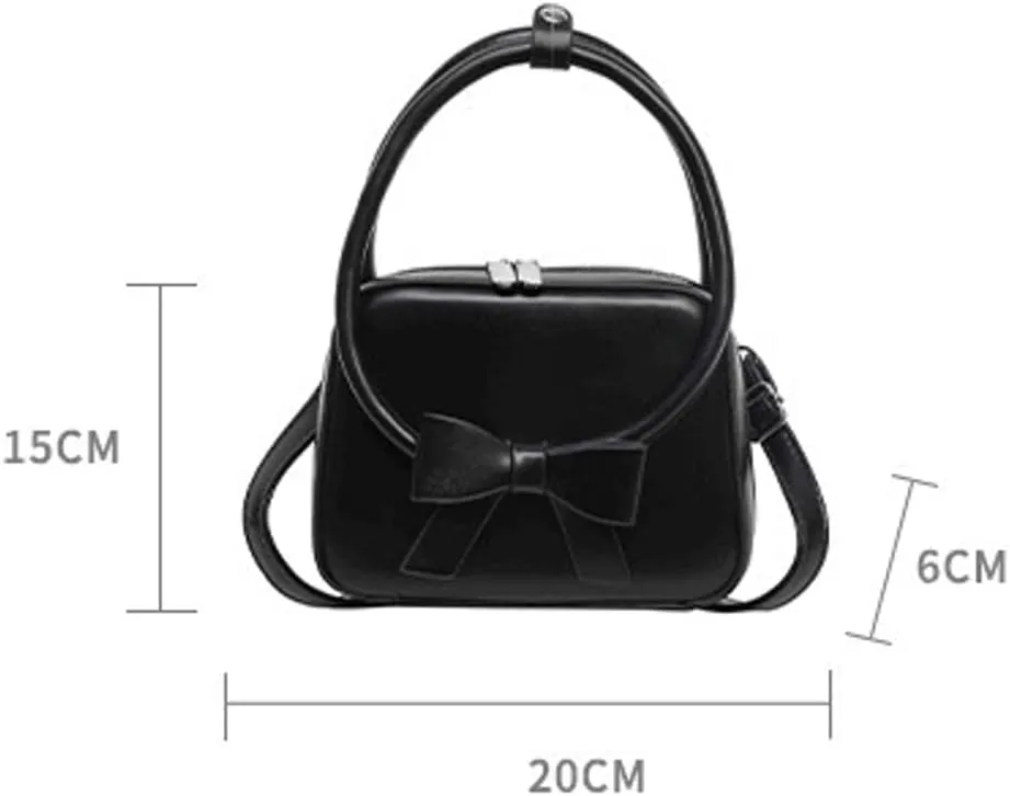 Trendy Vegan Leather Shoulder Crossbody Bag for Women Small Y2k Tote Purse Cute Handbags Top Handle Satchels