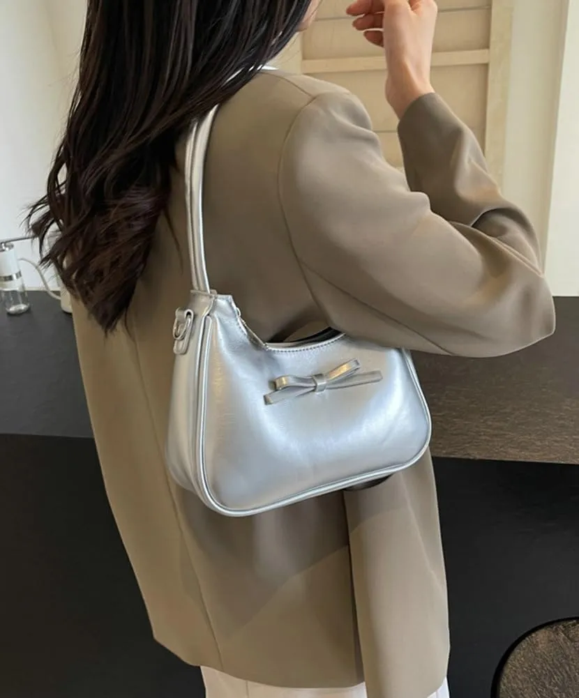 Trendy Vegan Leather Shoulder Crossbody Bag for Women Small Y2k Tote Purse Cute Handbags Top Handle Satchels