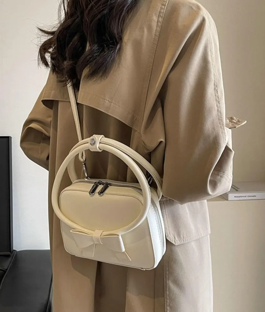 Trendy Vegan Leather Shoulder Crossbody Bag for Women Small Y2k Tote Purse Cute Handbags Top Handle Satchels