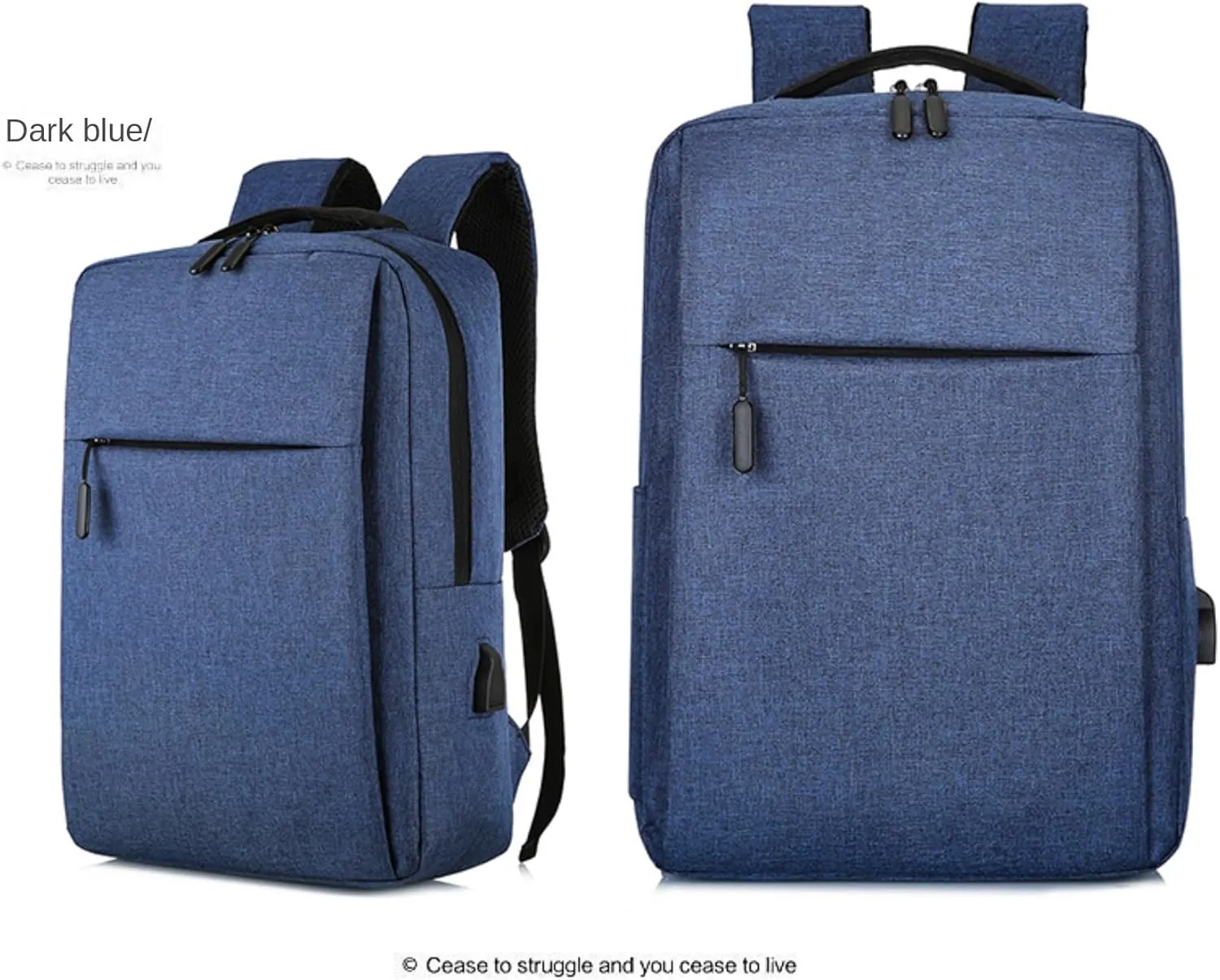 Unisex Premium Travel Laptop Backpack with USB Charging Port, Water-Resistant Carry-On Backpack for Men & Women - Fits 15.6 Laptops, Airplane Approved, Work & College Essentials. (blue)