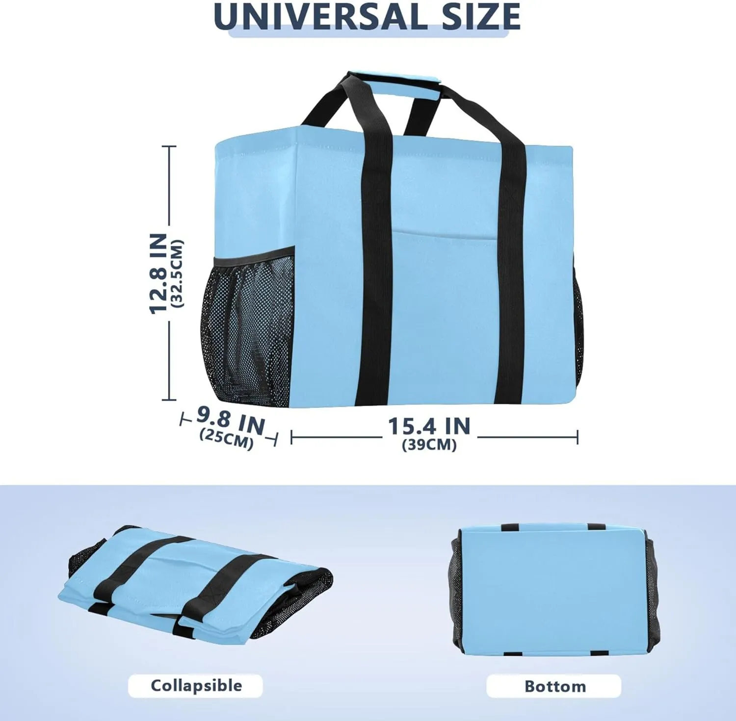 Utility Bags And Totes Foldable Large Beach Bag With Compartments with Handles Car Tote