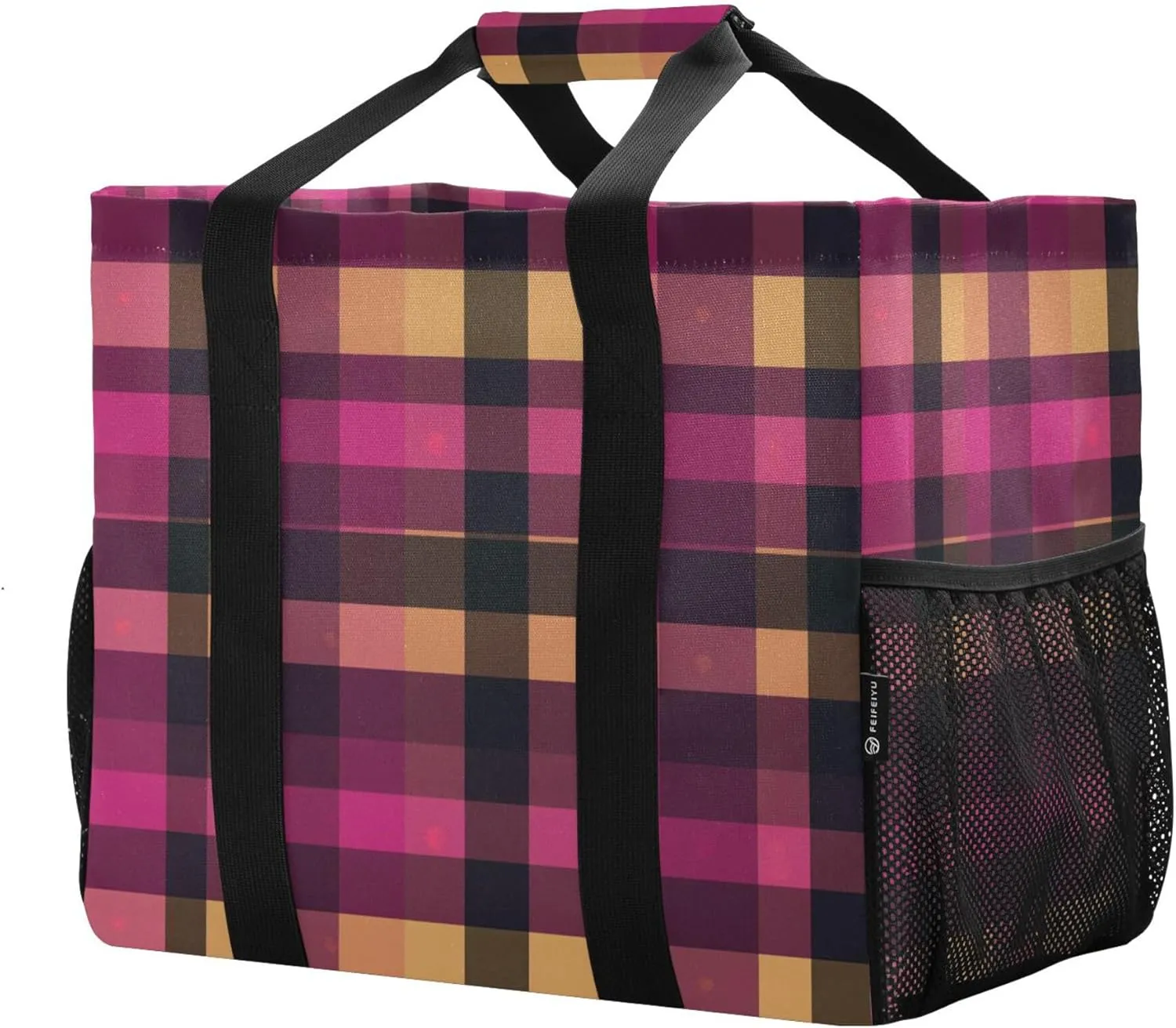 Utility Tote Bag For Women Collapsable Beach Bag With Compartments with Handles Laundry Tote Bag