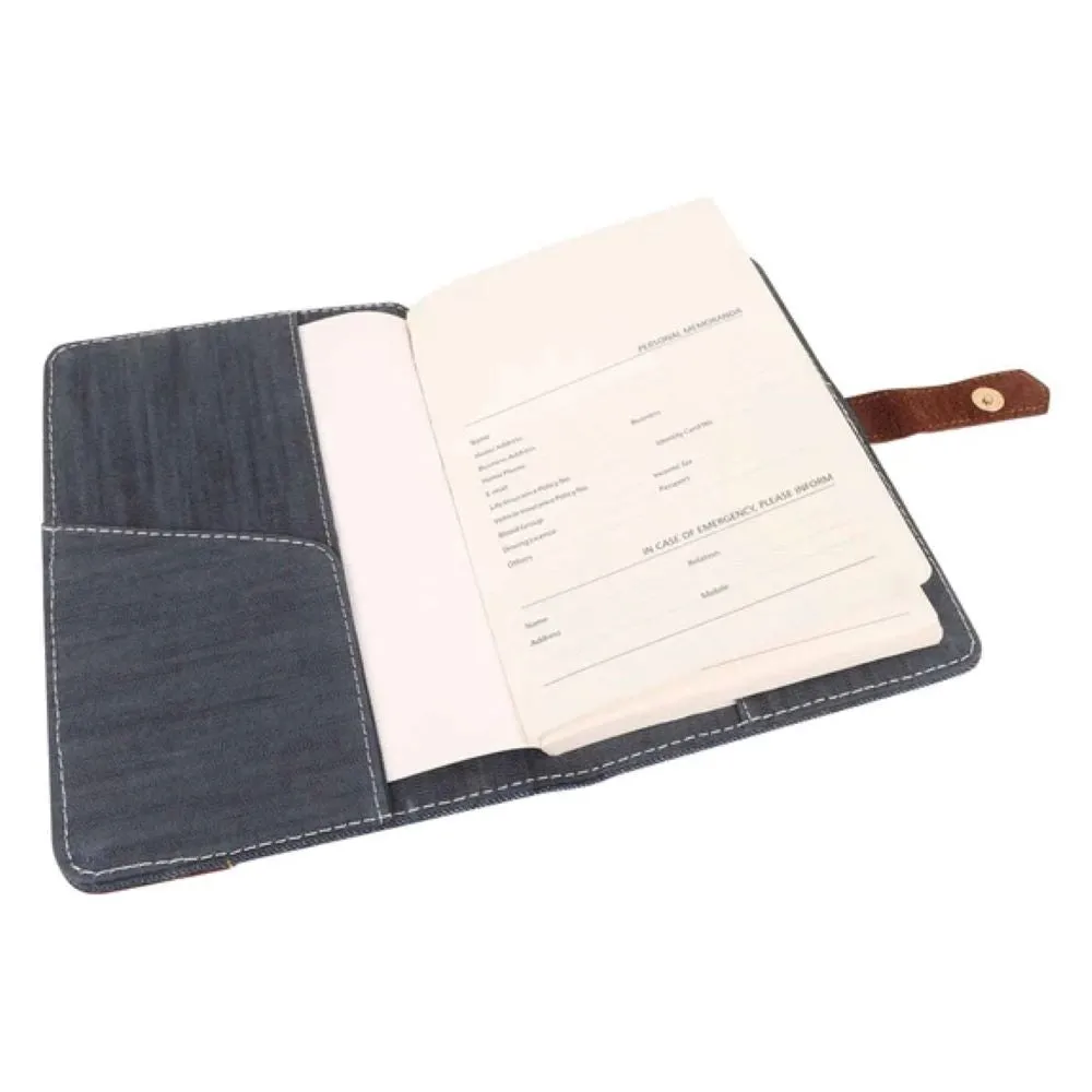 VAAN & CO Denim Diary Journal Cover