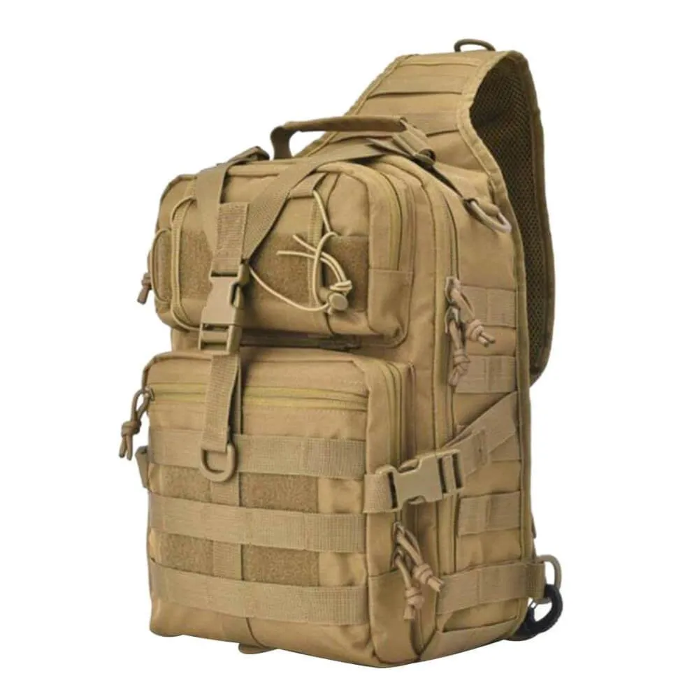 Vbiger 20L Crossbody Bag Waterproof Military Bag Outdoor Single Shoulder Bag