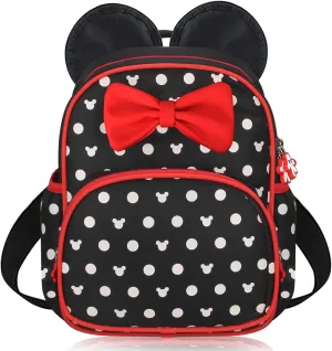 Voikukka Cute Little Girls Mini Backpack Kid Book Bags Mini Mouse Backpacks for Toddler Girl Backpacks Small Preschool Kids Backpack Toddler Bookbag Children Travel Daycare Bag Child Backpack