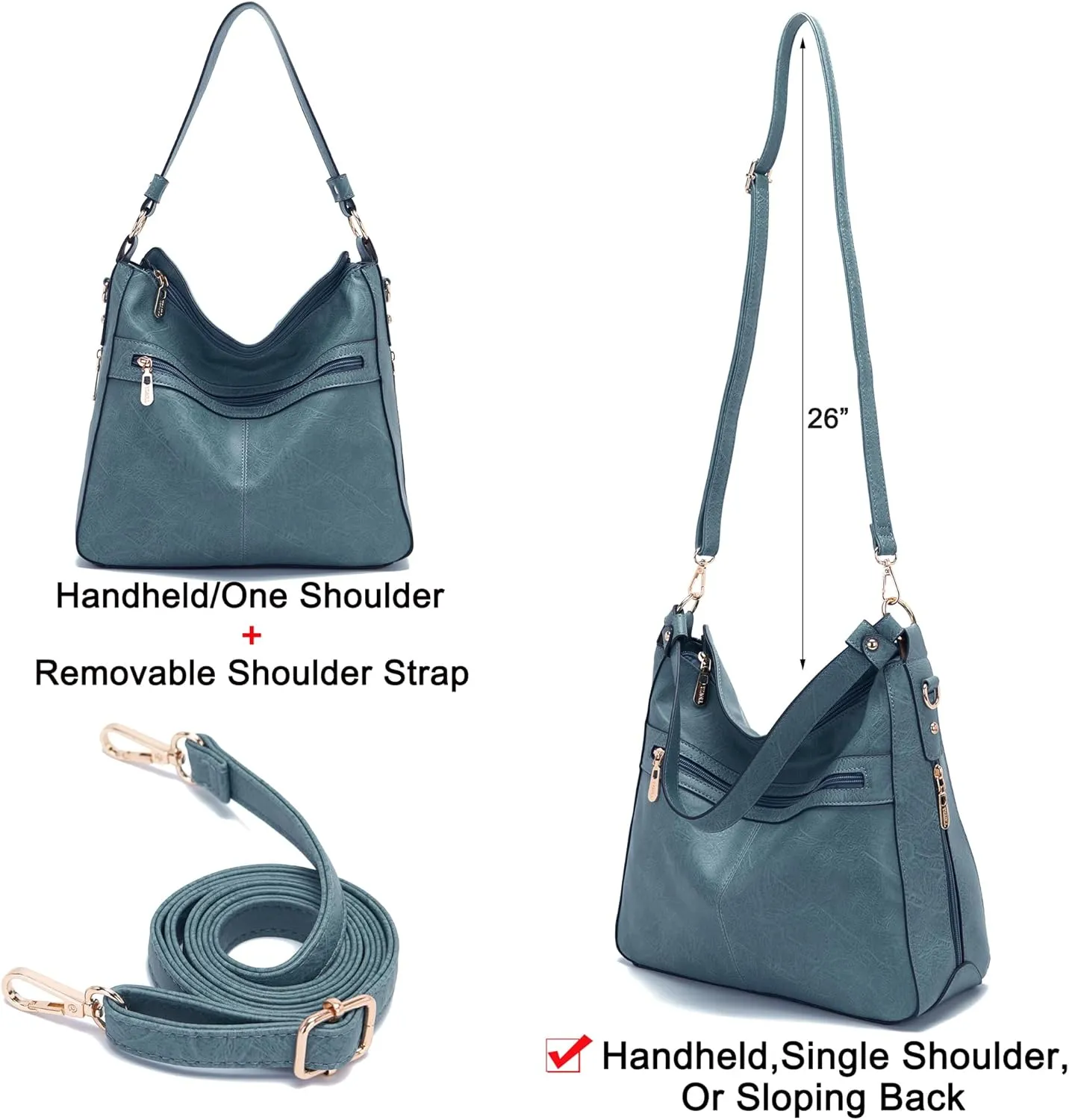 Women Large Crossbody Bags Ladies Satchel Shoulder Handbags Purse and Wallet Set for Women Totes Hobo Purses