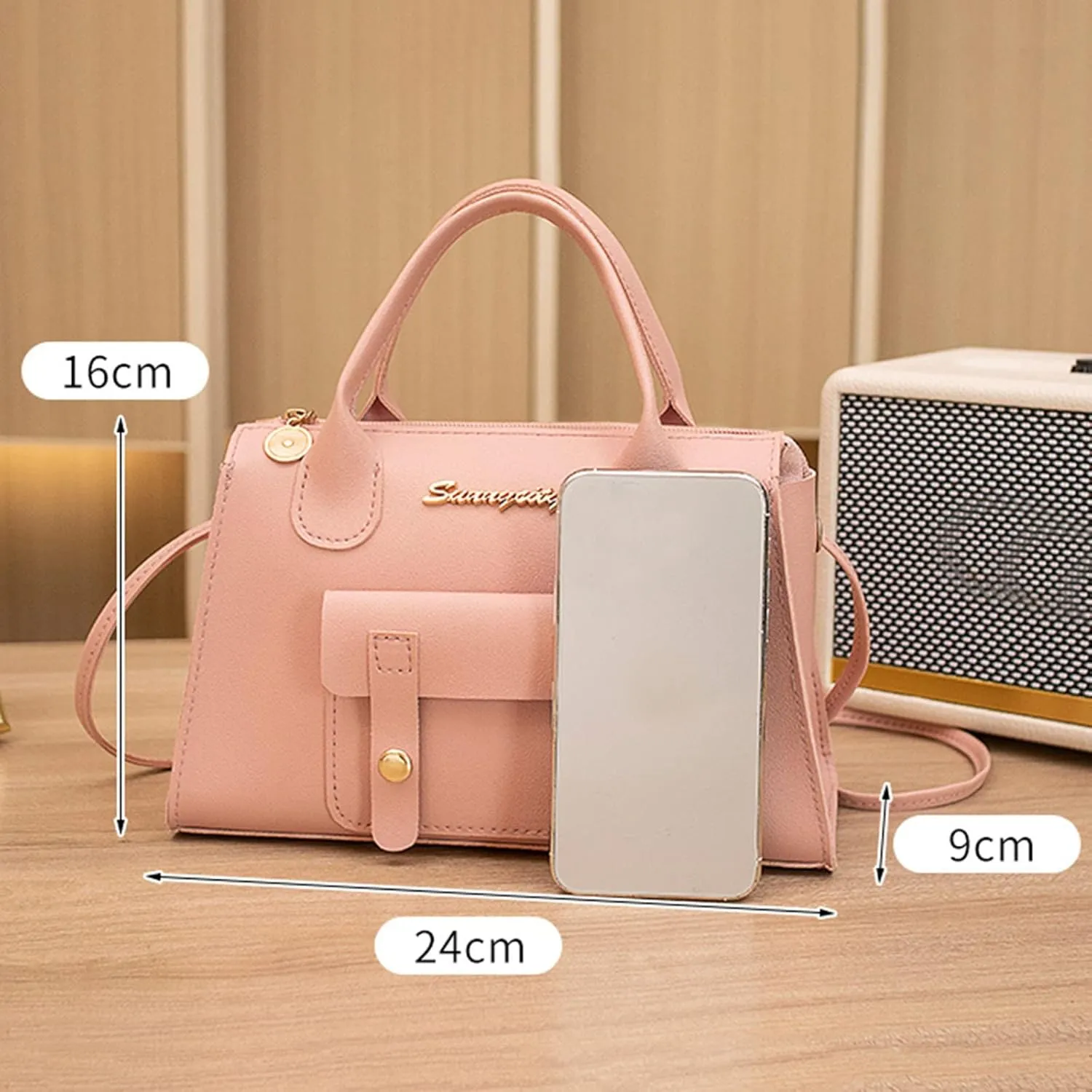 Women Messenger Bag Fashion New Pattern Solid Simple Handbag Shoulder Bag Purpose High Capacity Zipper (Brown, One Size)