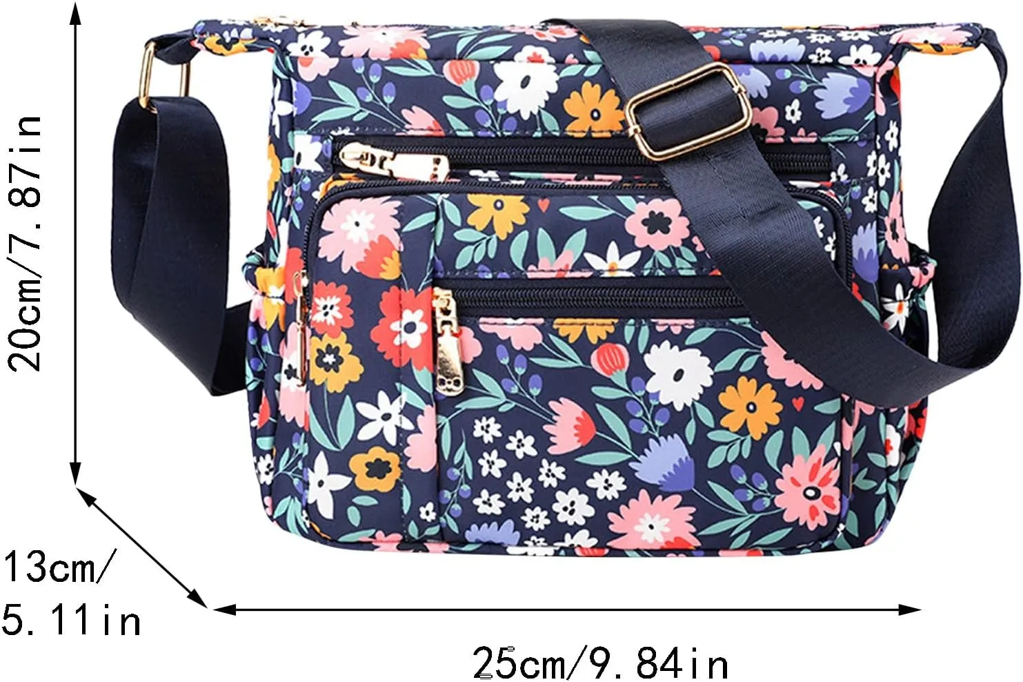 Women Shoulder Handbag Roomy Multiple Pockets Bag For Ladies Crossbody Purse Fashion Tote Top Handle (D, One Size)