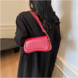Women Vegan Leather Hobo Shoulder Bags Y2k Trendy Crossbody Purse Pu Leather Underarm Bag Adjustable Shoulder Purse