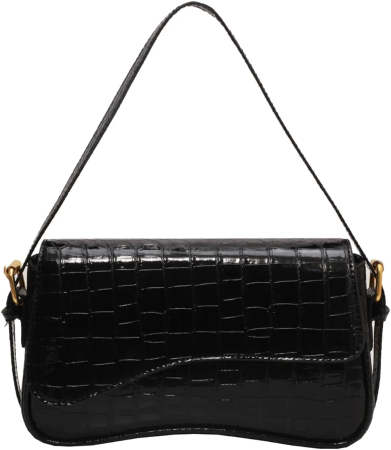 Women Vegan Leather Hobo Shoulder Bags Y2k Trendy Crossbody Purse Pu Leather Underarm Bag Adjustable Shoulder Purse