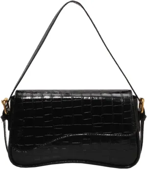 Women Vegan Leather Hobo Shoulder Bags Y2k Trendy Crossbody Purse Pu Leather Underarm Bag Adjustable Shoulder Purse