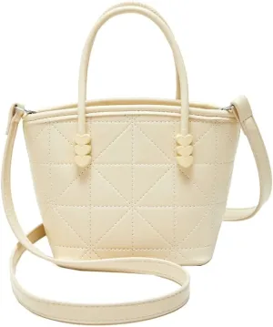Womens Cute Shoulder Crossbody Bag Small PU Leather Totes Clutch Bucket Purse Handbag Designer Satchel