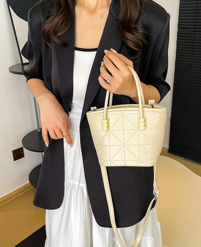 Womens Cute Shoulder Crossbody Bag Small PU Leather Totes Clutch Bucket Purse Handbag Designer Satchel