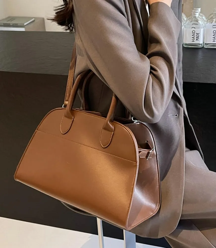 Women's Fashion Top-handle Handbag Purse Vegan Leather Shoulder Crossbody Bag Large Shell Tote Satchels