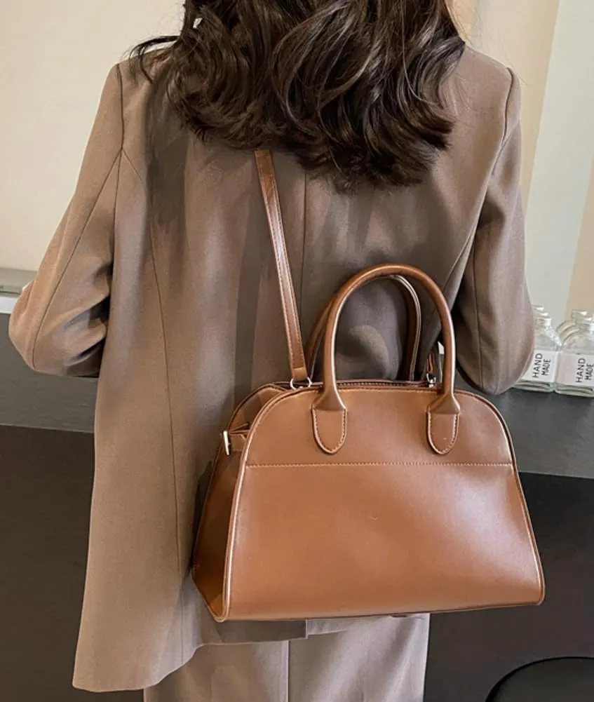 Women's Fashion Top-handle Handbag Purse Vegan Leather Shoulder Crossbody Bag Large Shell Tote Satchels