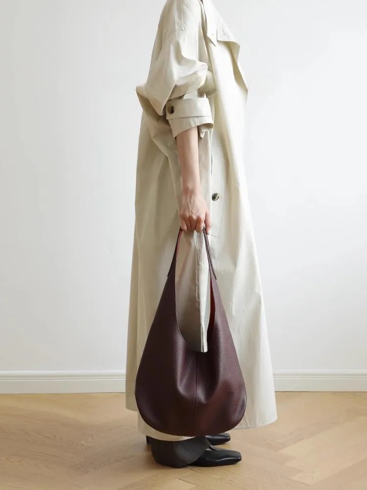 Women's Leather Large-capacity Shoulder Crossbody Bag Totes Hobo Versatile Bucket Bag Handbag Underarm Chic Stylish Luxury