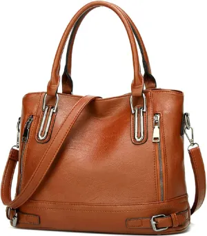 Womens Leather Shoulder Handbags Crossbody Bags Hobo Totes Top-Handle Bag Satchel and Purse for Ladies