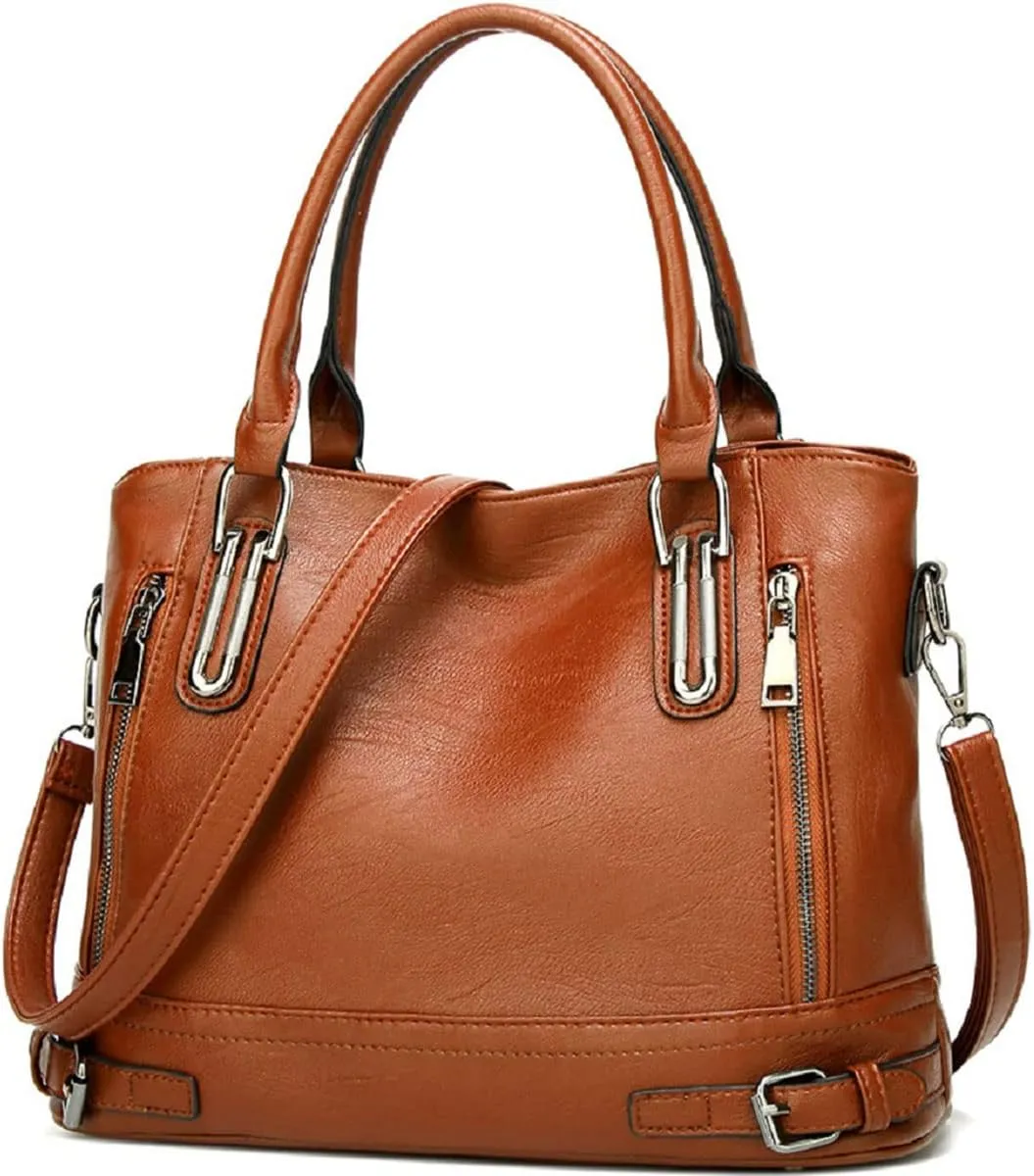 Womens Leather Shoulder Handbags Crossbody Bags Hobo Totes Top-Handle Bag Satchel and Purse for Ladies