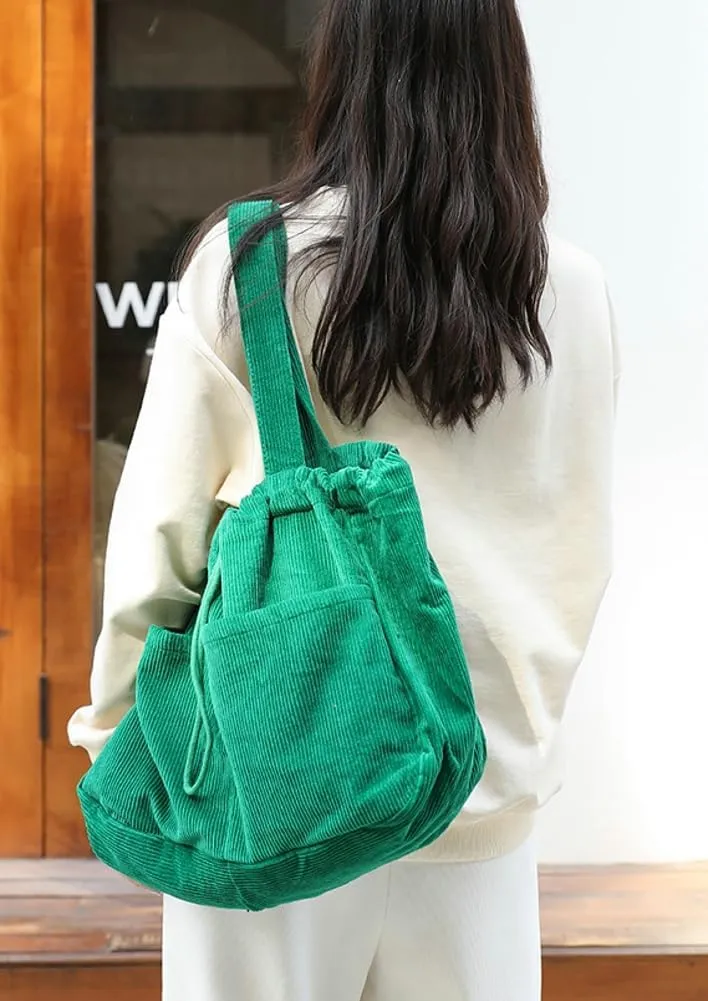Women's Quilted Hobo Bag Corduroy Shoulder Purse Drawstring Canvas Handbag Large Totes Work Top Handle Bag