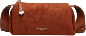 Women's Retro Shoulder Bag Totes Handbag Suede Bucket Underarm Purse Satchel Travel Winter Fall 2024