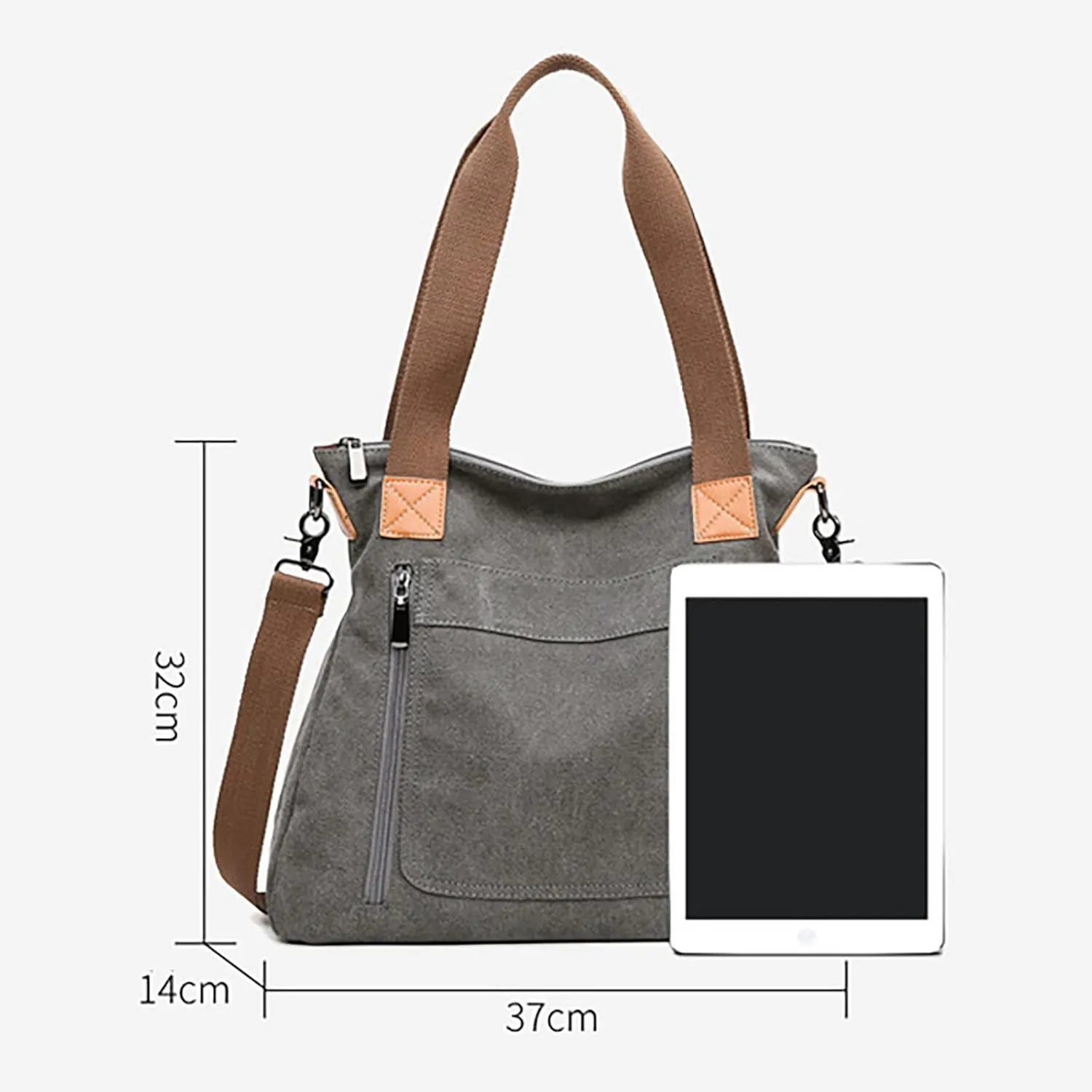 Women's Top-Handle Handbags Tote Bags and Wallets Set Shoulder Satchel Handbags Purse for Women Cross Body Bag(Khaki)