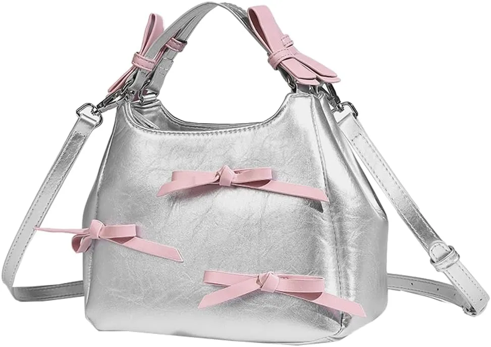 Womens Trendy Bucket Shoulder Crossbody Bag Cute Y2k Small Handbag Tote Purse Ladies Designer Vegan Leather Satchels