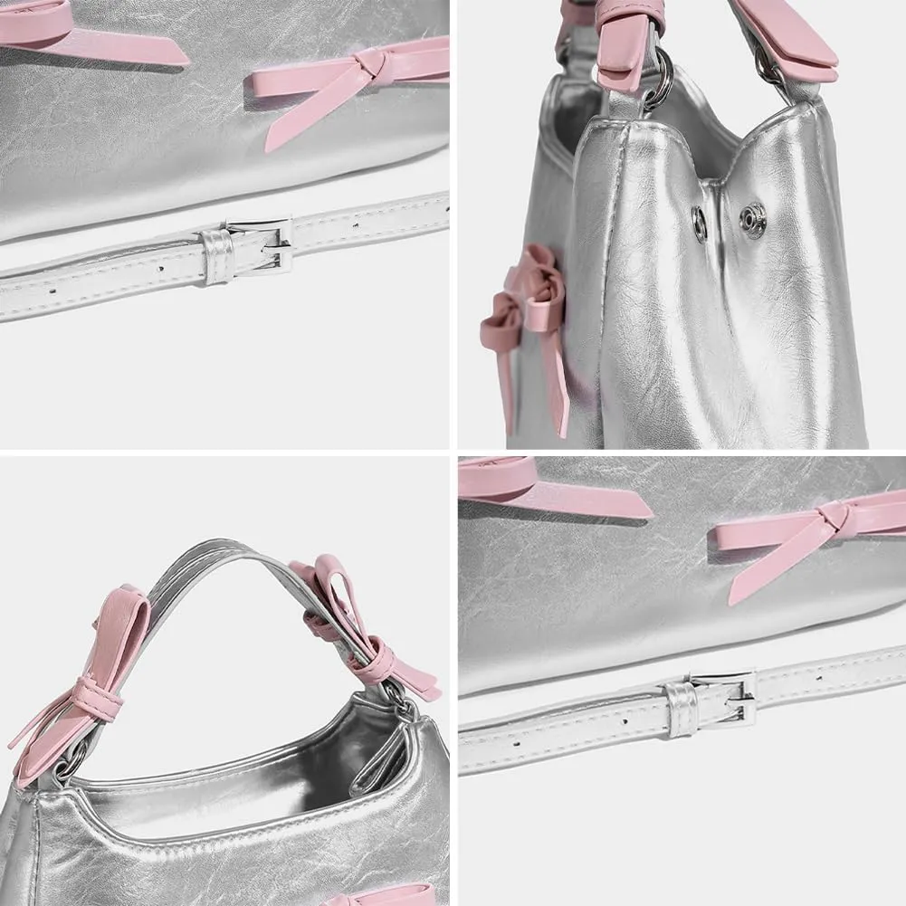 Womens Trendy Bucket Shoulder Crossbody Bag Cute Y2k Small Handbag Tote Purse Ladies Designer Vegan Leather Satchels