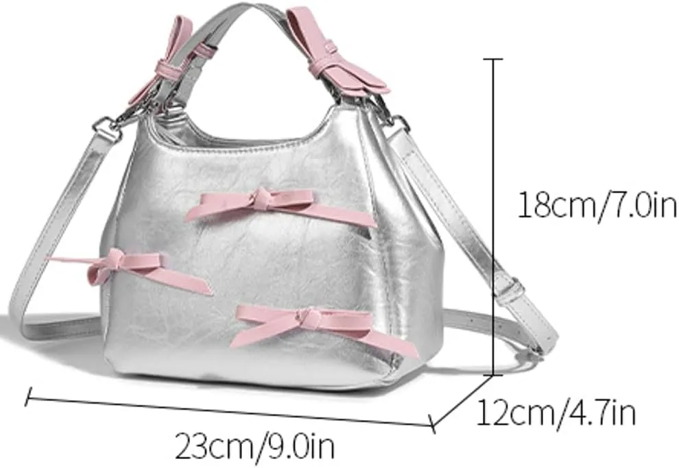 Womens Trendy Bucket Shoulder Crossbody Bag Cute Y2k Small Handbag Tote Purse Ladies Designer Vegan Leather Satchels