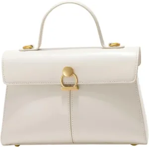 Womens Vintage Top Handle Handbags Commuter Crossbody Tote Bag Small Shoulder Purse Soft Vegan Leather Satchels Gift